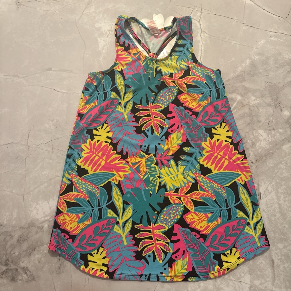 Cat & Jack Colorful Tropical Knot Swim Cover Up
